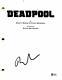 Ryan Reynolds Signed Autograph Deadpool Full Movie Script 2, Blake Lively