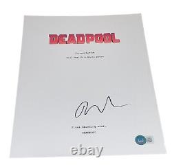 Ryan Reynolds Signed Autograph Deadpool Full Movie Script Beckett BAS Rare COA