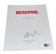 Ryan Reynolds Signed Autograph Deadpool Full Movie Script Beckett Bas Rare Coa