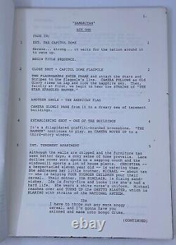SAMARITAN MITCH SNYDER Clifford Campion Original Film Script F. J. O'Neil 1985