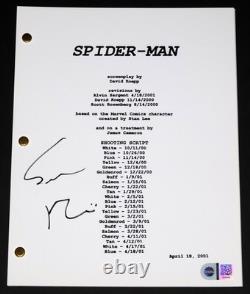 SAM RAIMI Signed SPIDER-MAN Full MOVIE SCRIPT + SWAU COA director autograph