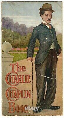 SCARCE 1916 THE CHARLIE CHAPLIN BOOK 1st written about worlds biggest star withPX