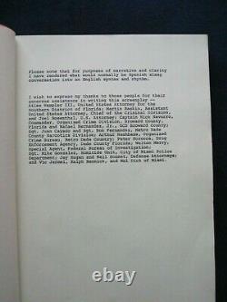 SCARFACE ORIGINAL SCRIPT by OLIVER STONE PACINO, DE PALMA, PFEIFFER Film