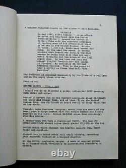 SCARFACE ORIGINAL SCRIPT by OLIVER STONE PACINO, DE PALMA, PFEIFFER Film