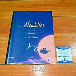 SCOTT WEINGER SIGNED DISNEY'S ALADDIN FULL PAGE MOVIE SCRIPT with BECKETT COA