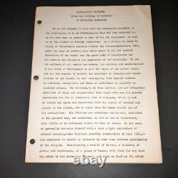 SELZNICK 1944 Rappaccini's Daughter Nathaniel Hawthorne Development Script COA