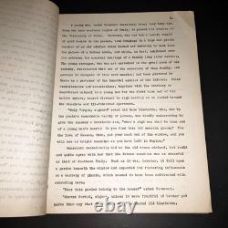 SELZNICK 1944 Rappaccini's Daughter Nathaniel Hawthorne Development Script COA