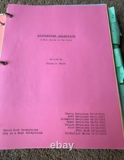SET USED BATTLESTAR GALACTICA TV MINI SERIES MOVIE SCREENPLAY Script EDWAR JAMES