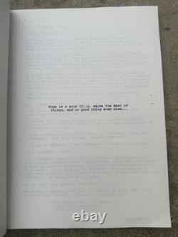 SHAWSHANK REDEMPTION Movie Script -Second Draft Frank Darabont
