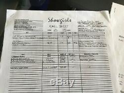 SHOWGIRLS Movie Script 1994 Owned & Used By Cast Star ELIZABETH BERKLEY