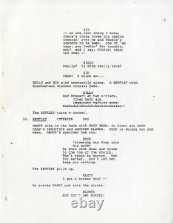 SID AND NANCY (1985) Vintage original Third Draft film script by Cox, Wool
