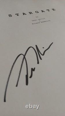 SIGNED Dean Devlin AUTOGRAPHED Original STARGATE Film Script Writer & Author COA