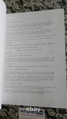 SIGNED Dean Devlin AUTOGRAPHED Original STARGATE Film Script Writer & Author COA