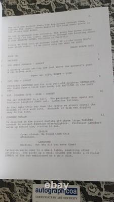 SIGNED Dean Devlin AUTOGRAPHED Original STARGATE Film Script Writer & Author COA