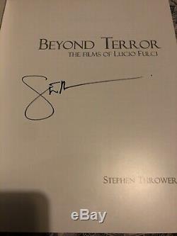 SIGNED STEPHEN THROWER BEYOND TERROR FILMS OF LUCIO FULCI BOOK OF EIBON withDVD