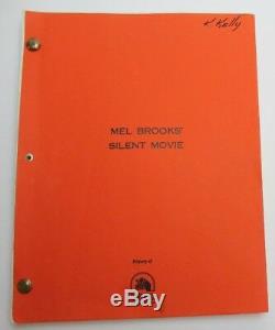 SILENT MOVIE / Mel Brooks 1975 Movie Script Screenplay, Marty Feldman Comedy
