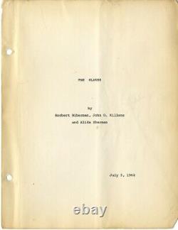 SLAVES (Jul 5, 1968) Film script for John O. Killens Blaxploitation drama