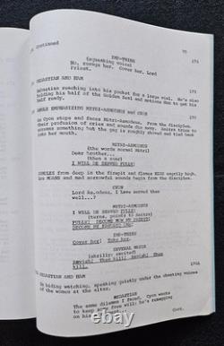 SPECTRE 1977 TV Movie Script Gene Roddenberry Star Trek Norway Productions Rare