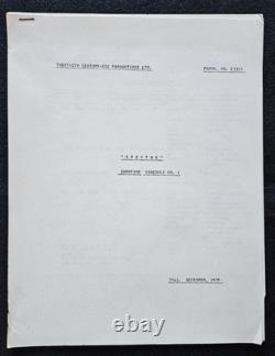 SPECTRE 1977 TV Movie Script Gene Roddenberry Star Trek Norway Productions Rare