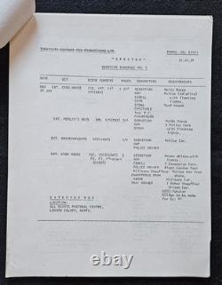 SPECTRE 1977 TV Movie Script Gene Roddenberry Star Trek Norway Productions Rare