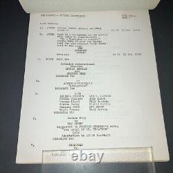 SPELLBOUND ('45-'61) Rare Hitchcock / Selznick Continuity Script Archive + COA
