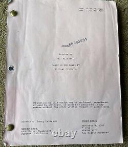 SPHERE Movie Screenplay Script MICHAEL CRICHTON DUSTIN HOFFMAN