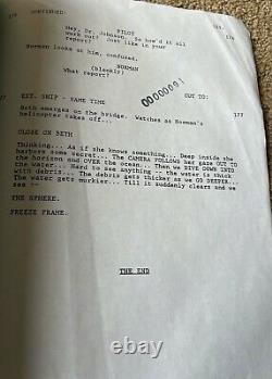 SPHERE Movie Screenplay Script MICHAEL CRICHTON DUSTIN HOFFMAN