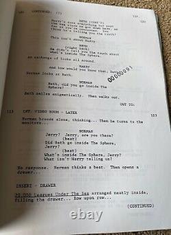 SPHERE Movie Screenplay Script MICHAEL CRICHTON DUSTIN HOFFMAN