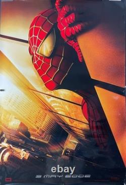 SPIDER-MAN 2002 Original Advance recalled Twin Towers rolled glossy 1-sheet SPIDER-MAN 2002 Original Advance recalled Twin Towers rolled glossy 1-sheet