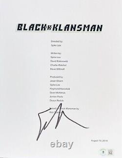 SPIKE LEE Autographed Signed 8.5x11 Movie Script Cover BlacKkKlansman Beckett