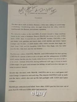 SPIRIT OF AN OUTLAW Original Film Script / Treatment Early Draft With Notes