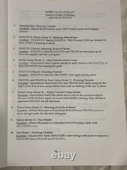 SPIRIT OF AN OUTLAW Original Film Script / Treatment Early Draft With Notes