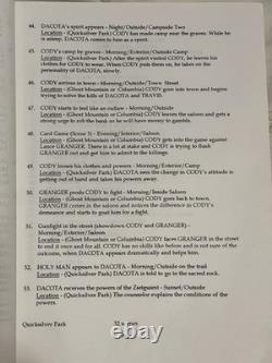 SPIRIT OF AN OUTLAW Original Film Script / Treatment Early Draft With Notes