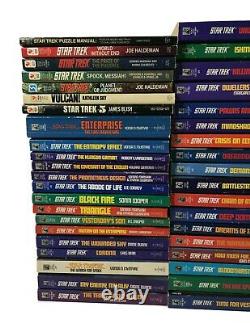 STAR TREK Original Series Pocket PAPERBACK Book Lot of 55 Sci-Fi Movie SPOCK