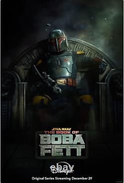 STAR WARS BOOK OF BOBA FETT MOVIE POSTER 2 Sided ORIGINAL 27x40 Promo Rare NEW