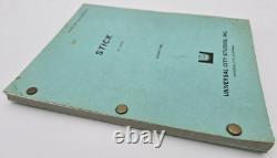 STICK / Elmore Leonard 1983 Screenplay, Burt Reynolds & Candice Bergen film