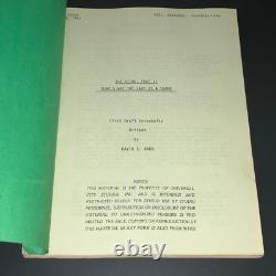 STING II 1981 Original Movie Script Universal First Draft 119 Pages White COA