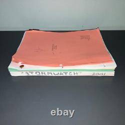 STORM WATCH (2001) Production Draft Movie Script Color Revisions Call Sheets