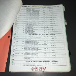 STORM WATCH (2001) Production Draft Movie Script Color Revisions Call Sheets