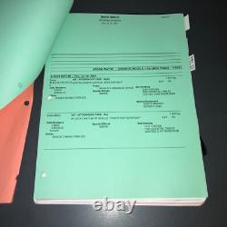 STORM WATCH (2001) Production Draft Movie Script Color Revisions Call Sheets