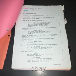 STORM WATCH (2001) Production Draft Movie Script Color Revisions Call Sheets