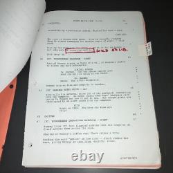 STORM WATCH (2001) Production Draft Movie Script Color Revisions Call Sheets