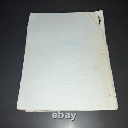 STORM WATCH (2001) Production Draft Movie Script Color Revisions Call Sheets