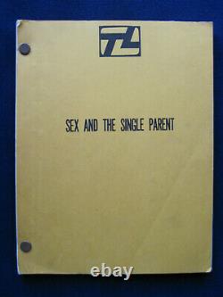 SUE GRAFTON ORIGINAL SCRIPT for SEX & THE SINGLE PARENT with DVD of the Film