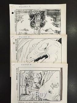 SUPER RARE! EWOKS BATTLE FOR ENDOR Original 1985 Movie Storyboards Star Wars