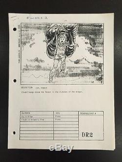 SUPER RARE! EWOKS BATTLE FOR ENDOR Original 1985 Movie Storyboards Star Wars