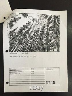 SUPER RARE! EWOKS BATTLE FOR ENDOR Original 1985 Movie Storyboards Star Wars