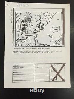 SUPER RARE! EWOKS BATTLE FOR ENDOR Original 1985 Movie Storyboards Star Wars