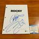 Sylvester Stallone & Carl Weathers Signed Rocky Movie Script With Beckett Bas Coa