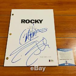 SYLVESTER STALLONE & CARL WEATHERS SIGNED ROCKY MOVIE SCRIPT with BECKETT BAS COA